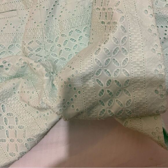 New Ann Taylor Loft Mint Green Eyelet The Riviera Short - Picture 5 of 9